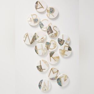 Anthropologie Marina Monogram Coaster Letter "C" NIP